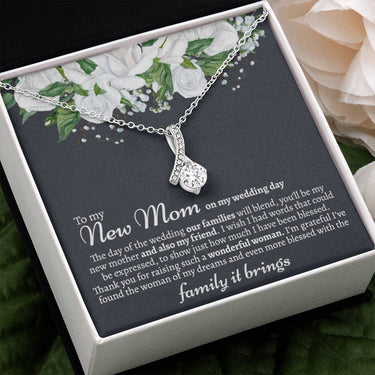 New Mom (REVERSE) From Groom Alluring Beauty Necklace - Love You This Much